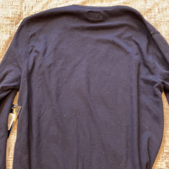 NWT Polo Ralph Lauren Navy Long Sleeve Waffle Top - Picture 5 of 5